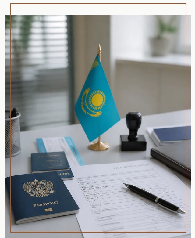 Оформление визы в Казахстан для поездки и работы в Череповце