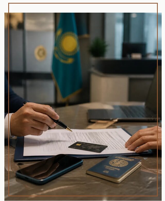 Открытие счета и банковской карты в Казахстане в Череповце